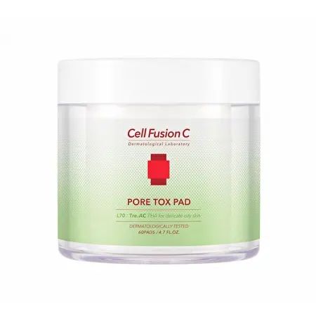 CELL FUSION C Poras sutraukiantis ir drėkinantis tonikas „Pore Tox Pad“, 140ml