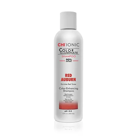 CHI IONIC COLOR ILLUMINATE spalvą atgaivinantis šampūnas – Red Auburn, 355ml