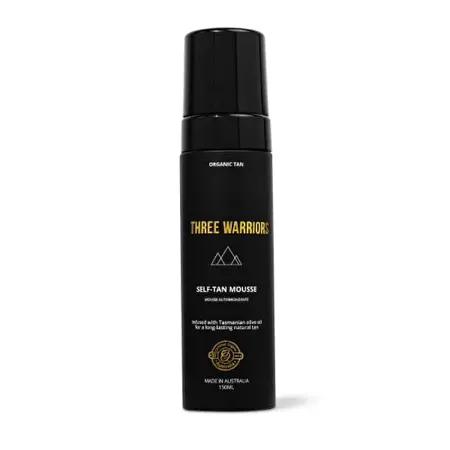 THREE WARRIORS Savaiminio įdegio putos „Self-Tan Mousse”, 150ml