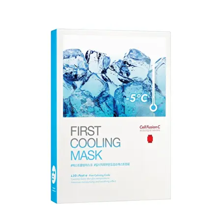 CELL FUSION C Vėsinanti ir drėkinanti lakštinė veido kaukė „First Cooling Mask“, 27gx5vnt.