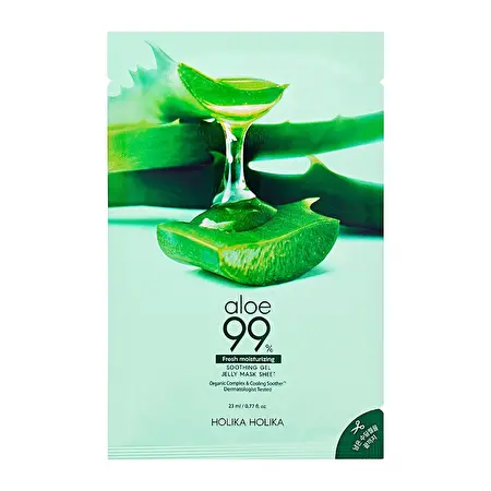 HOLIKA HOLIKA Lakštinė veido kaukė su alaviju (Soothing Gel Jelly Mask Sheet), 23ml