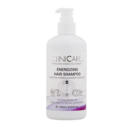 CLINICARE Energizuojantis šampūnas nuo plaukų slinkimo, 250ml