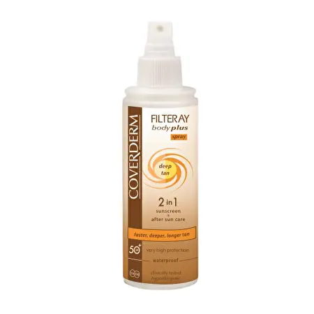 COVERDERM Purškiklis greitesniam įdegiui SPF50+, 100ml