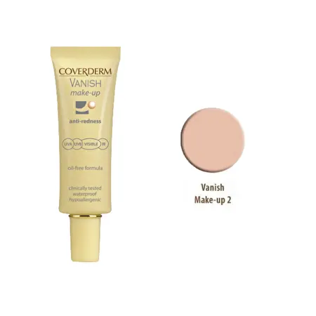 COVERDERM Maskuojamasis kremas prieš kuperozę SPF50+ Nr. 2, 30ml