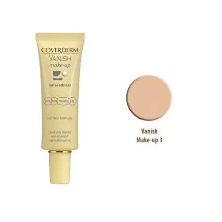 COVERDERM Maskuojamasis kremas prieš kuperozę SPF50+ Nr. 3, 30ml