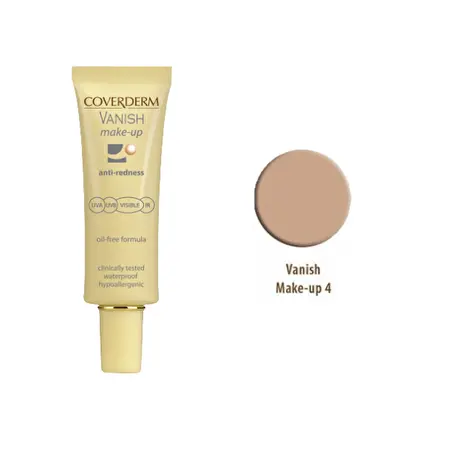 COVERDERM Maskuojamasis kremas prieš kuperozę SPF50+ Nr. 4, 30ml