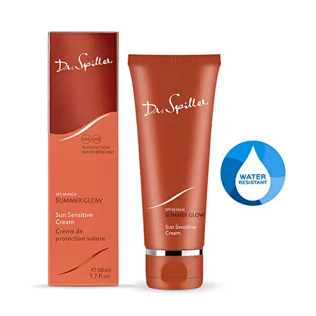 Dr. Spiller SUMMER GLOW SUN SENSITIVE CREAM SPF50 - Kremas nuo saulės SPF50, 50ml