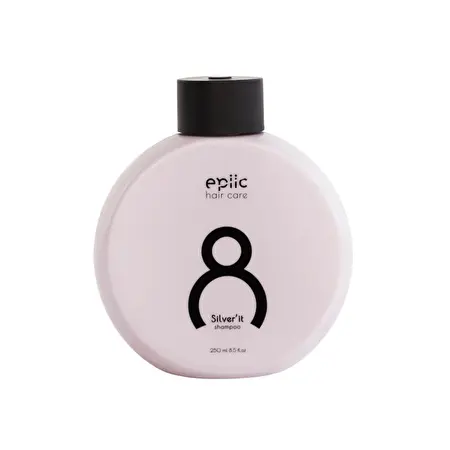 EPIIC HAIR CARE Pilkinantis šampūnas plaukams No. 8 Silver'it shampoo, 250ml