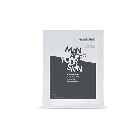 Manage Your Skin REVITALIZING FLEECE MASK - Odą atkurianti lakštinė kaukė, 1vnt