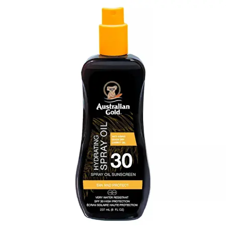 Australian Gold Hydrating Spray Oil SPF 30 su morkų aliejumi, 237ml  - NAUJIENA