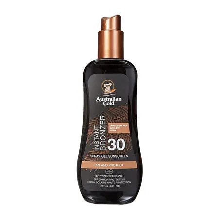 Australian Gold SPF 30 apsaugos nuo saulės pienelis su bronzantais, 237ml