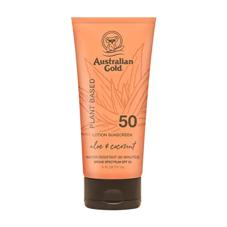 Australian Gold Plant Based SPF 50 apsaugos nuo saulės losjonas, 177 ml