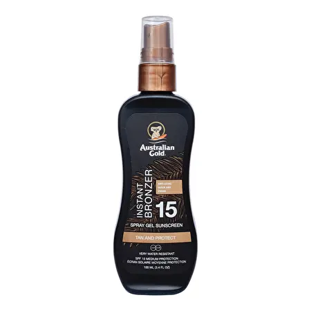 Australian Gold SPF 15 apsaugos nuo saulės pienelis su bronzantais, 100ml