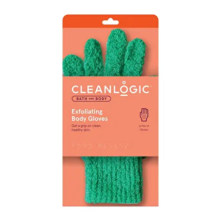 Cleanlogic Exfoliating Gloves šveičiamosios kūno pirštinės