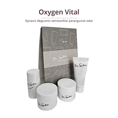 Dr. Spiller OXYGEN VITAL Gyvojo deguonies Bandomasis rinkinys Senstančiai pavargusiai odai, 4vnt