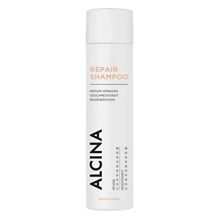 ALCINA Plaukų struktūrą atstatantis šampūnas REPAIR SHAMPOO, 250 ml