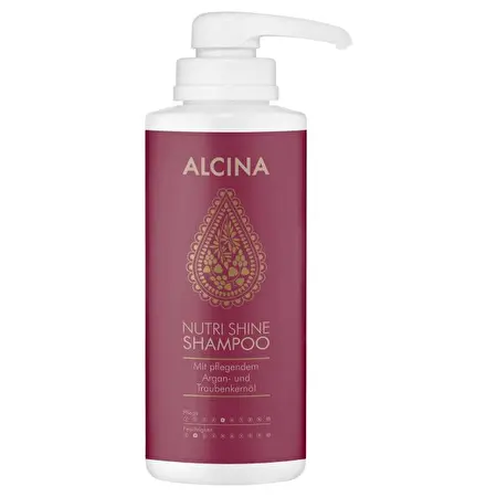 ALCINA Maitinantis ir žvilgesio suteikiantis šampūnas NUTRI SHINE SHAMPOO, 500 ml	