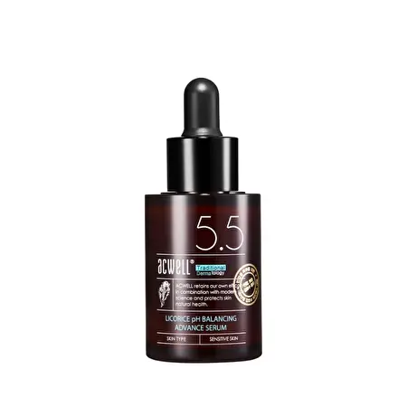 ACWELL Drėkinantis, skaistinantis veido serumas su saldymedžio ekstraktu "Licorice pH Balancing Advance Serum", 30 ml