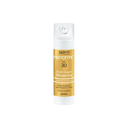BODERM PROTOTYPE žėrintis kūno kremas SPF30, 200 ml