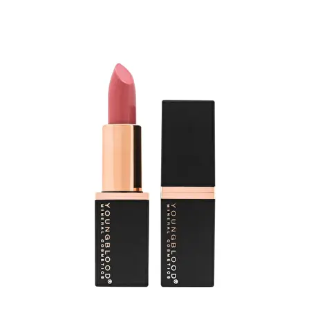 YOUNGBLOOD kreminiai mineraliniai lūpų dažai „Mineral Creme Lipstick“, Rosewater, 4 g	