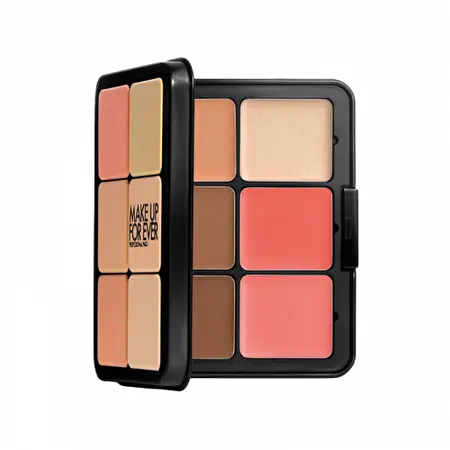 Make Up For Ever HD Skin All-In-One Face Palette Veido makiažo paletė 26.5g, H1- Light to medium