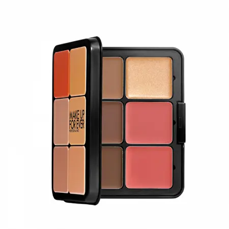 Make Up For Ever HD Skin All-In-One Face Palette Veido makiažo paletė 26.5g, H2- Tan to deep	