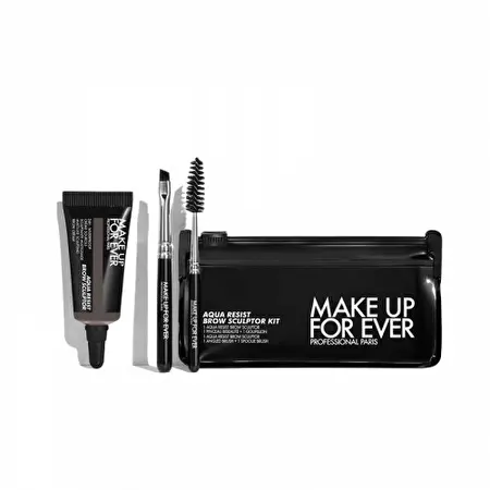 Make Up For Ever Aqua Resist Brow Sculptor Kit 24hr Antakių formavimo rinkinys, 1 vnt, Medium Brown	