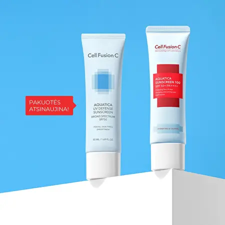 CELL FUSION C „Aquatica Sunscreen 100 SPF50+/PA++++“ apsauga nuo saulės, 50ml