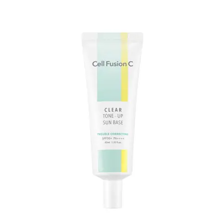 CELL FUSION C "Clear Tone-up Sun Base" raminanti makiažo bazė SPF50 probleminei odai, 40ml