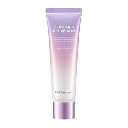 CELL FUSION C Glass Skin Tone-Up Cream – veido kremas natūraliam spindesiui ir „glass skin“ efektui, 50ml