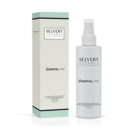 SELVERT THERMAL Balance & purifying toning lotion with green tea/ Tonikas riebiai ir mišriai odai 200 ml