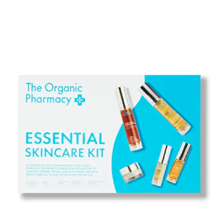 THE ORGANIC PHARMACY Essential Skincare Kit / Travel Facial Skincare Set 5 pcs