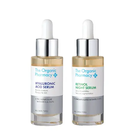 THE ORGANIC PHARMACY Skin Renew / Гиалуроновая сыворотка и сыворотка с ретинолом 30 мл + 30 мл