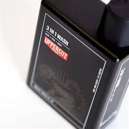 UPPERCUT DELUXE 3IN1 wash / Plaukų, veido ir kūno prausiklis 240 ml