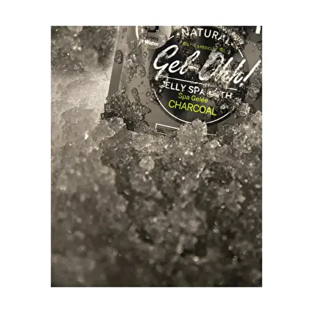 GEL-OHH Jelly SPA pedi bath charcoal / Gelinis SPA pėdoms