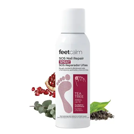 FEETCALM COSMETICS SOS nail repair spray / Priemonė kojų nagams 125 ml
