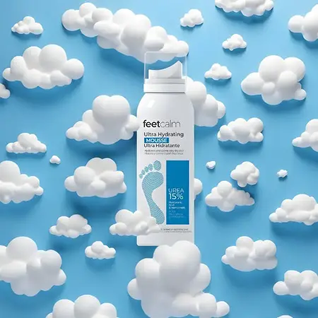 FEETCALM COSMETICS Ultra hydrating mousse / Putos pėdoms intensyviam drėkinimui 75 ml