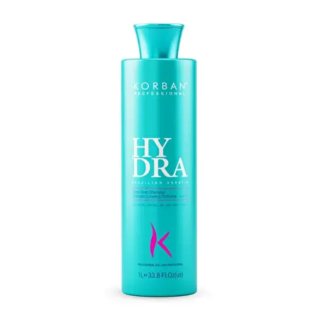 KORBAN PROFESSIONAL Hydra brazilian keratin / Giliai valantis šampūnas profesionalams 1 l