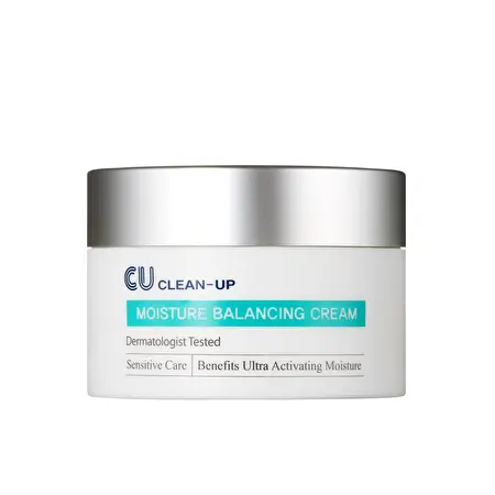 CUSKIN intensyviai drėkinantis balansuojantis veido kremas, su niacinamidu ir keramidais, 50 ml