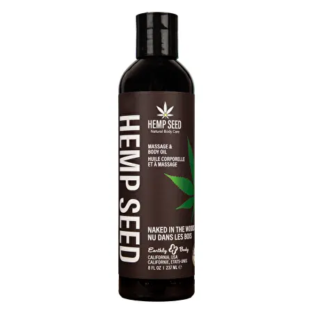 Hemp Seed Naked in the Woods Massage Oil Masažinis kūno aliejus, 237ml