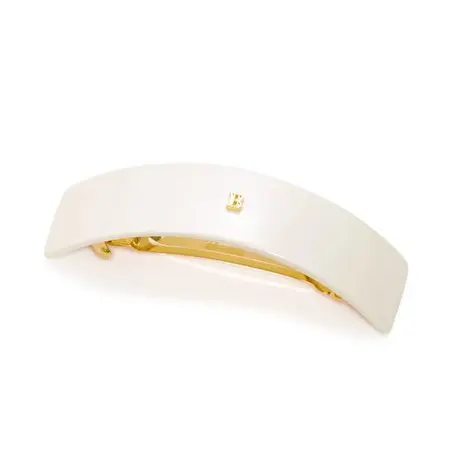 BALMAIN HAIR Barrette Large White — Plaukų segtukas