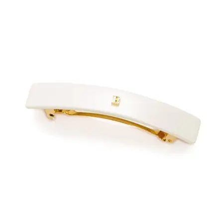 BALMAIN HAIR Barrette Medium White — Plaukų segtukas