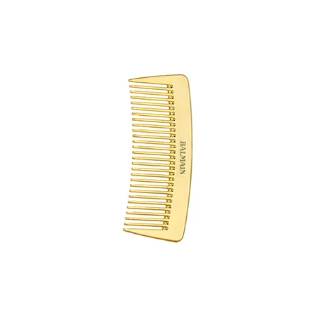 BALMAIN HAIR Golden Pocket Comb — Riboto leidimo auksinės šukos