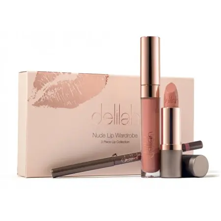 Delilah War Nude Lip Wardrobe Lūpų priežiūros rinkinys, Rinkinys