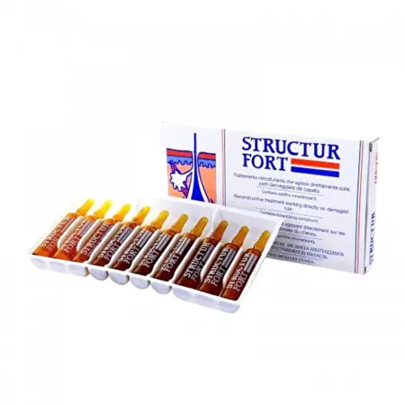 DIKSON Ampulės, atstatančios pažeistus plaukus StructurFort, 10x12ml