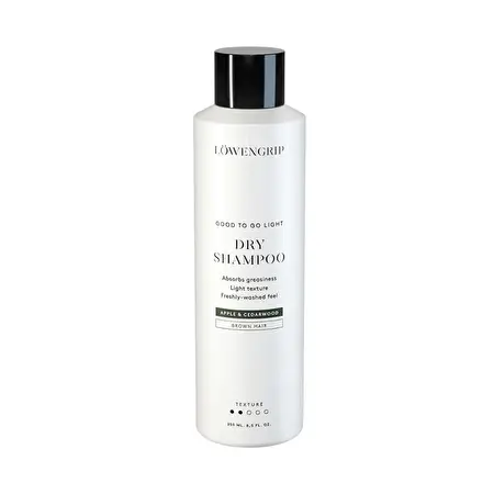 Löwengrip Good To Go Light Dry Shampoo Apple & Cedarwood – Sausas šampūnas rudiems plaukams, 250 ml