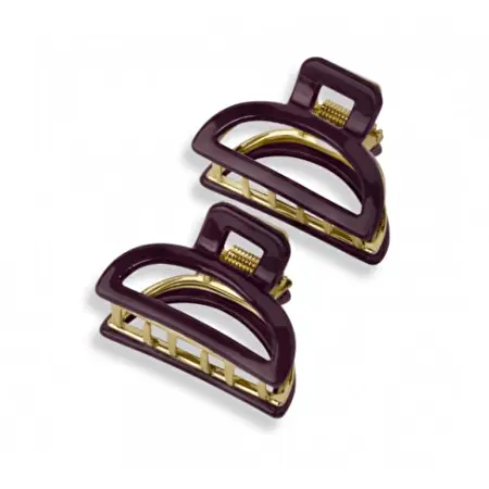 LAETI Hair Clip Louise Plaukų segtukai Burgundy, 2vnt.