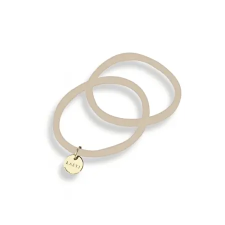LAETI Hair Elastic Amelie Plaukų gumytės Beige, 2vnt.