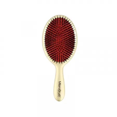 MILANO BRUSH Hair GOLD Limited edition plaukų šepetys su nailono šereliais