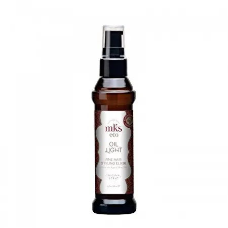 MKS eco Oil Light Fine Hair Styling Elixir Lengvas aliejus ploniems plaukams Original, 60ml